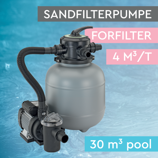 BWT sandfilterpumpe PPF25/4001SP med forfilter